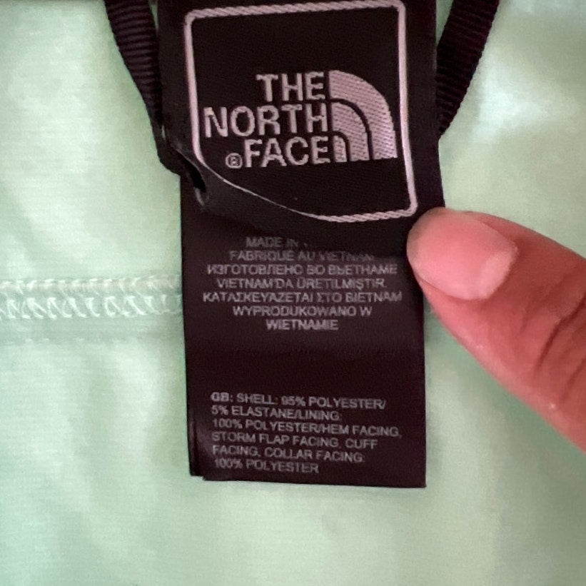 The North Face Storm Collar Softshell Jacket Mint Green Women's Size M
