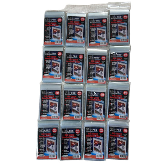 Ultra PRO One-Touch Resealable Bags 100ct Clear Standard Polypropylene Lot Of 16
