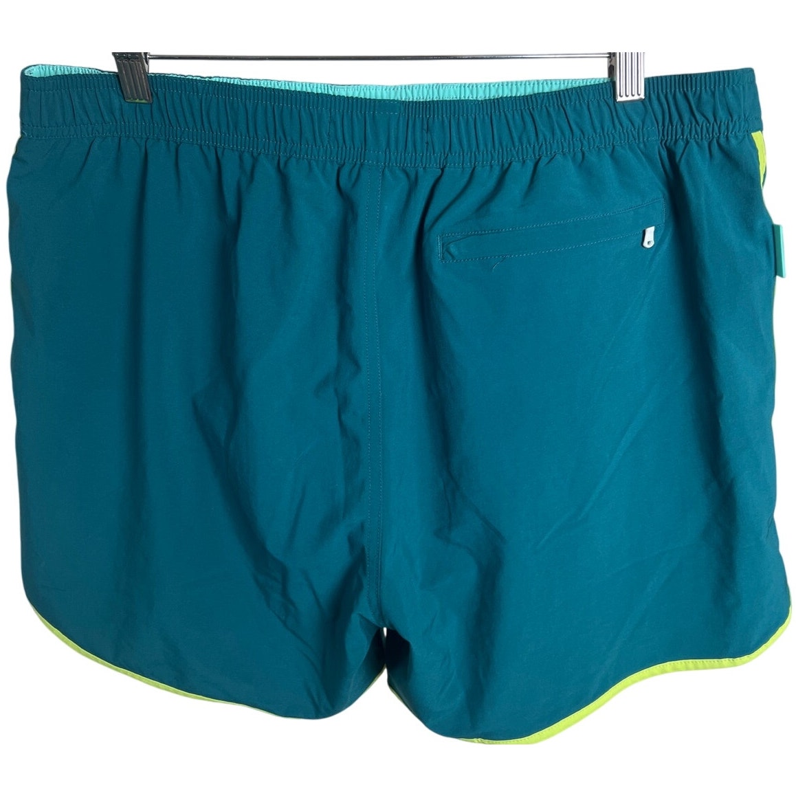 Bonobos Large High Inseam Green Stretch Shorts
