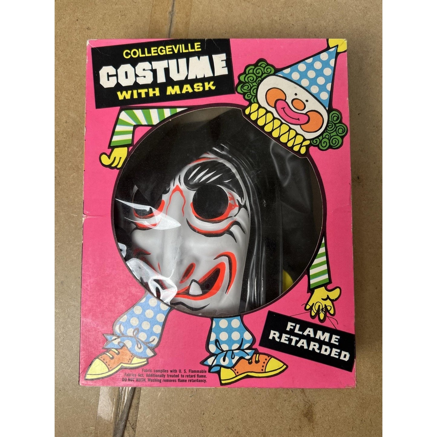 Collegeville Witch Costume With Mask Medium White Child Size M Made In China