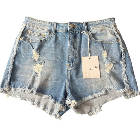 IaM Jeans High-Rise Ruby Shorts Large NWT Shorts