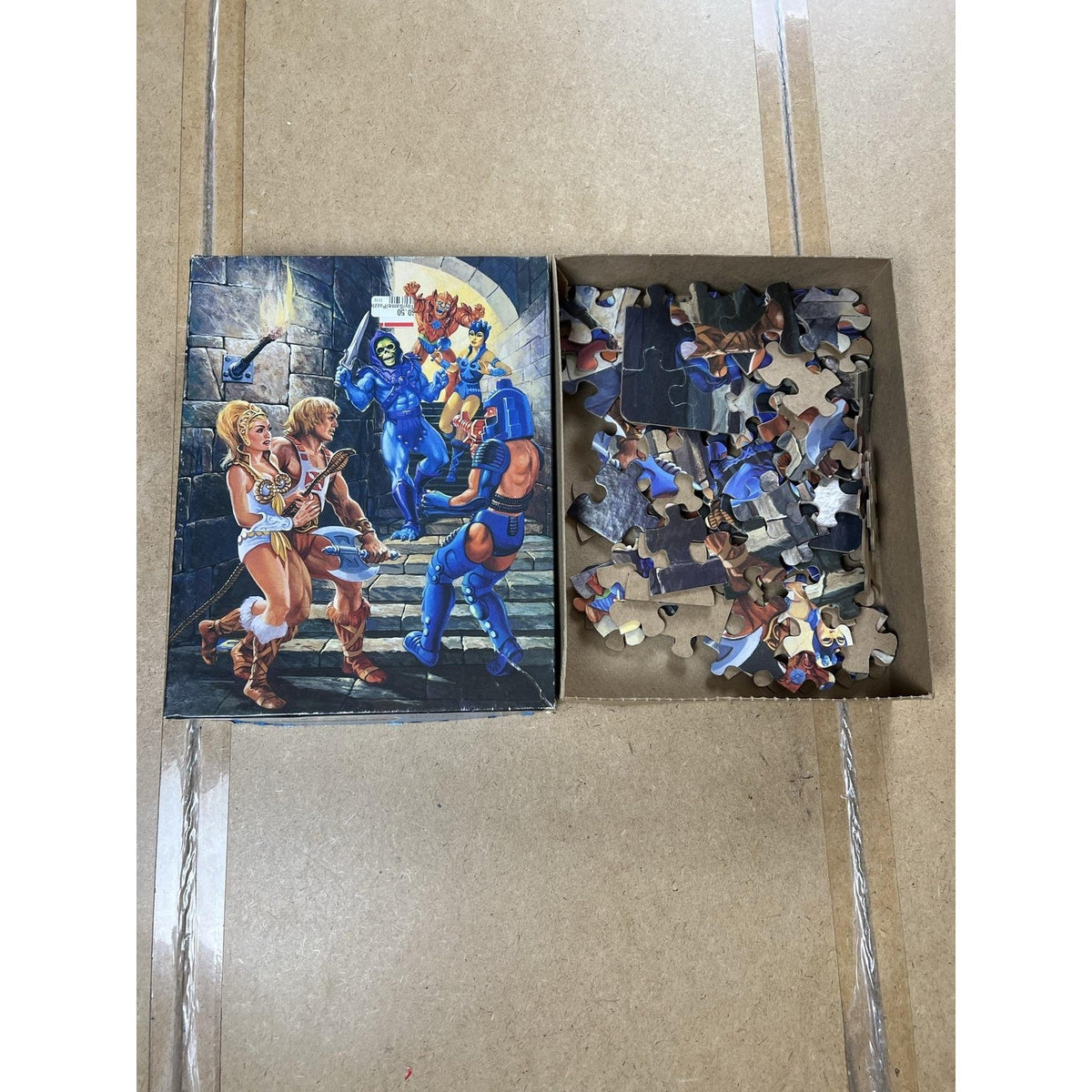 Masters Of The Universe Puzzle He-Man Skeletor Boxed Jigsaw Pieces Loose