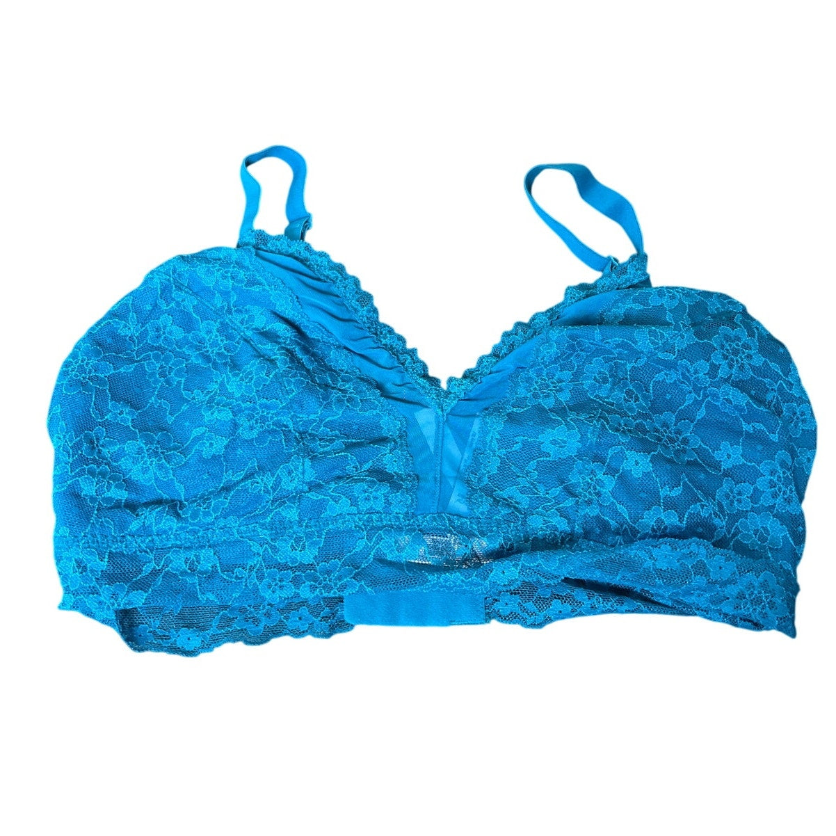 Victoria Secret Size Curvy Medium Blue Lace Bralette