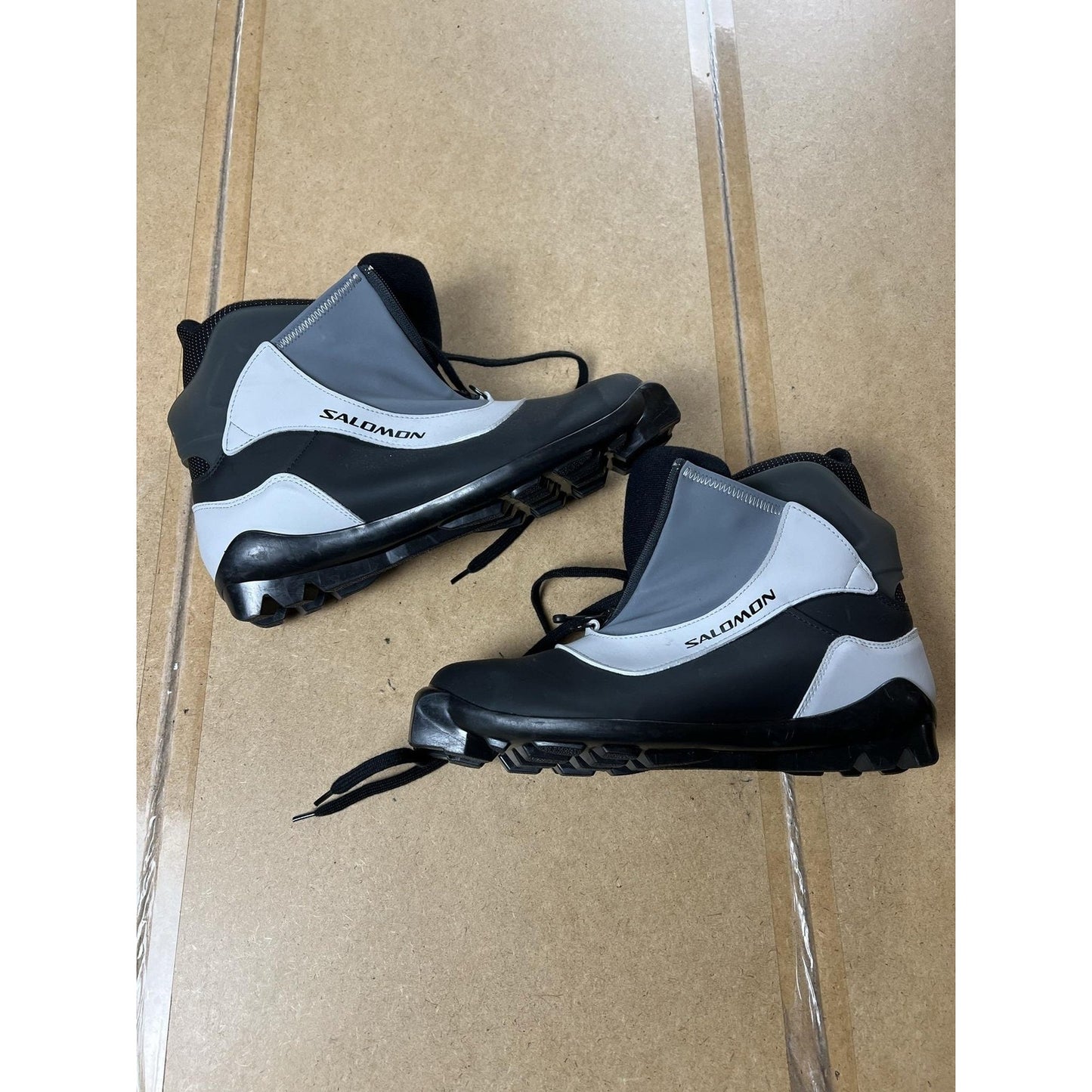 Salomon Mens Nordic Ski Boots US 11 Black Gray SNS Profil Romania Cross Country