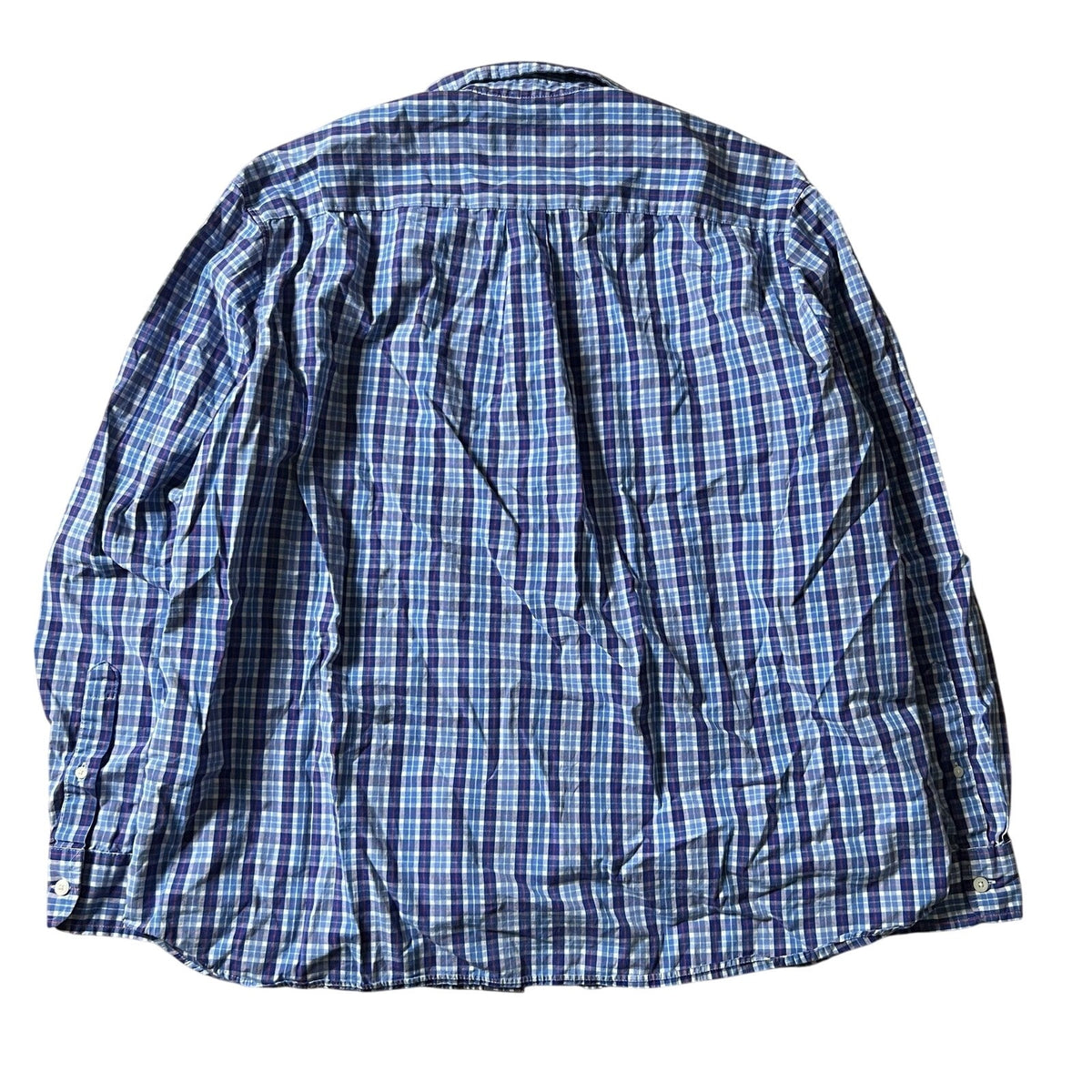 Vineyard Vines Shirt Mens XL Blue Plaid Long Sleeve Button Up Casual Cotton