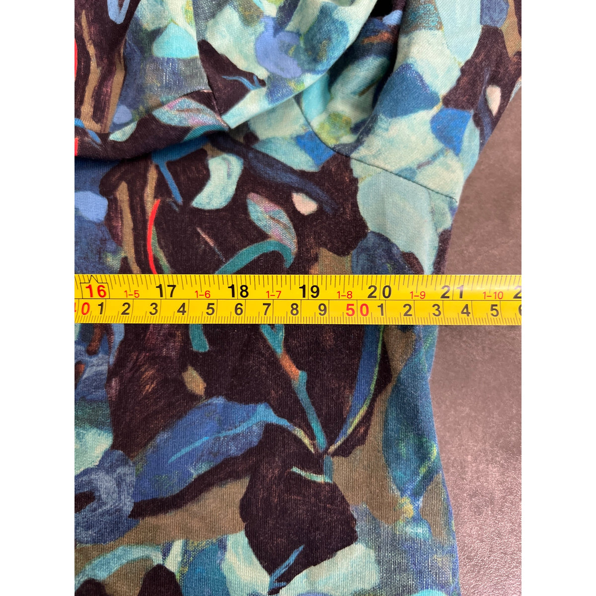 Rebekah Callaghan 100% Cotton Gormon Size 16 Blue Long Sleeve Dress