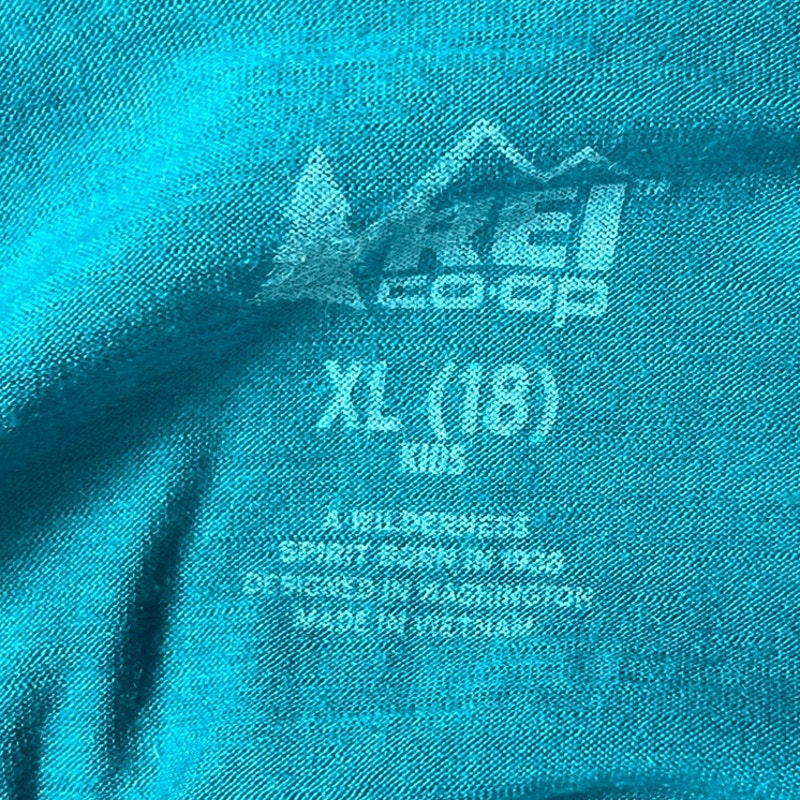 REI CO-OP XL Kids Blue Quarter Zip Up Blue Long Sleep Base Layer