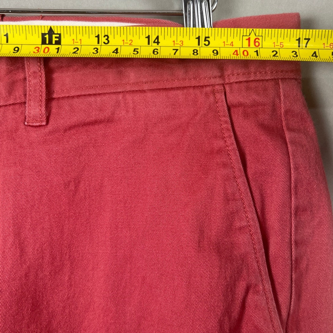 J. Crew Stretch Red Dress Pants 34 x 32 Cotton Chino