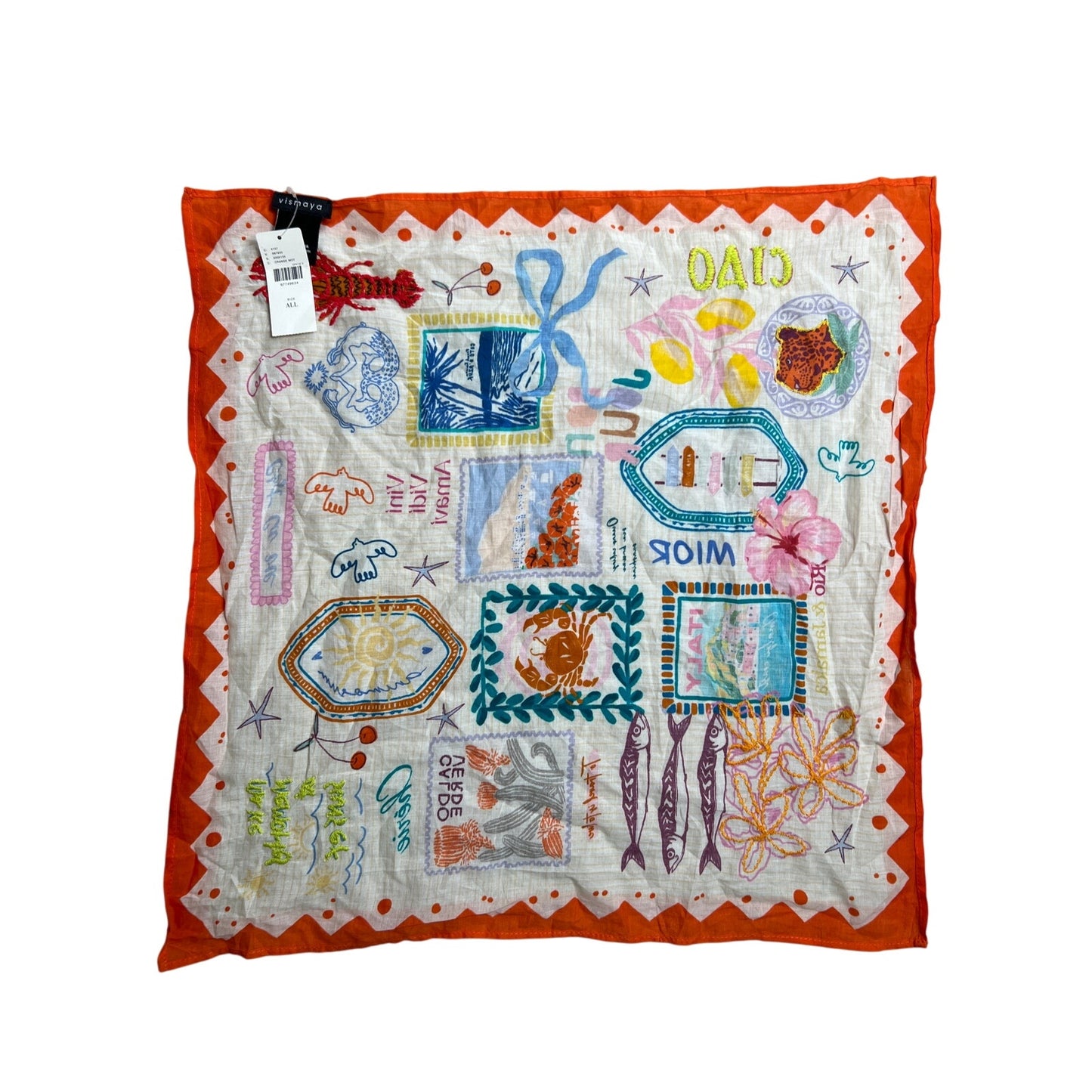 NWT Vismaya x Anthropologie Italian Summer Icon Scarf Size All