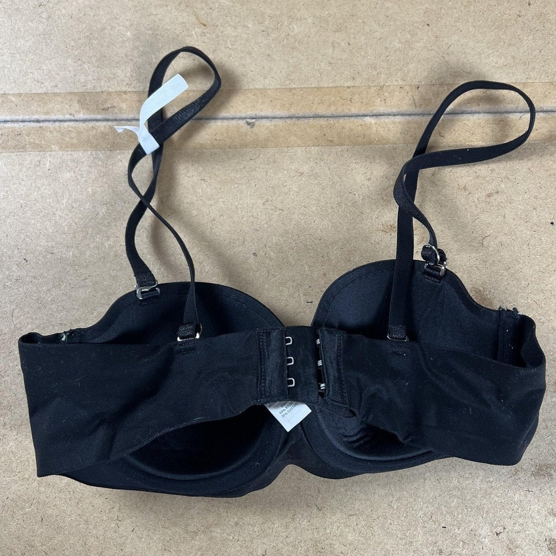 Aerie Bra Womens 32B Black T-Shirt Molded Padded Underwired Seamless Adjustable
