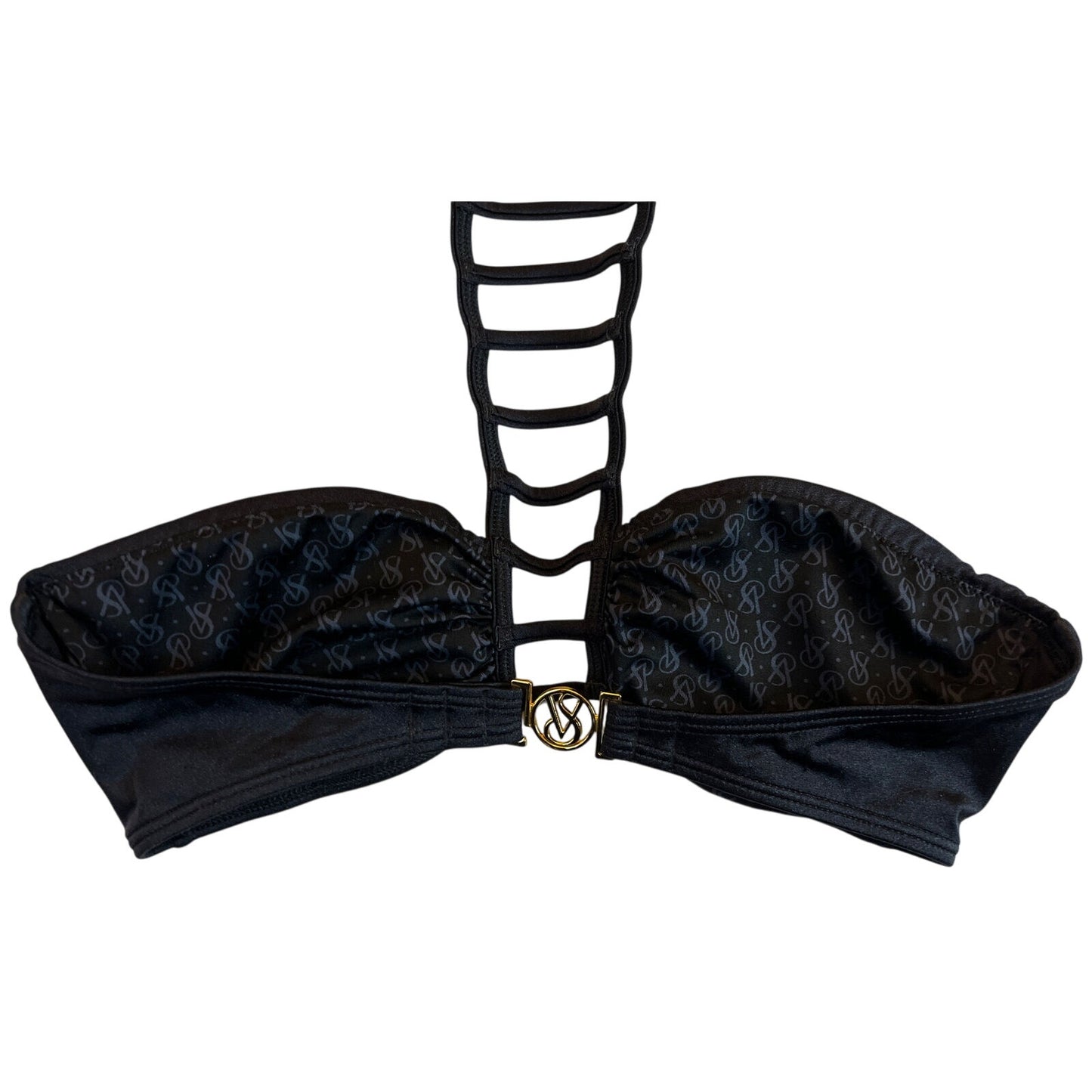 Victoria's Victoria Secret S Small Bikini - Black Gold Clasp - EUC