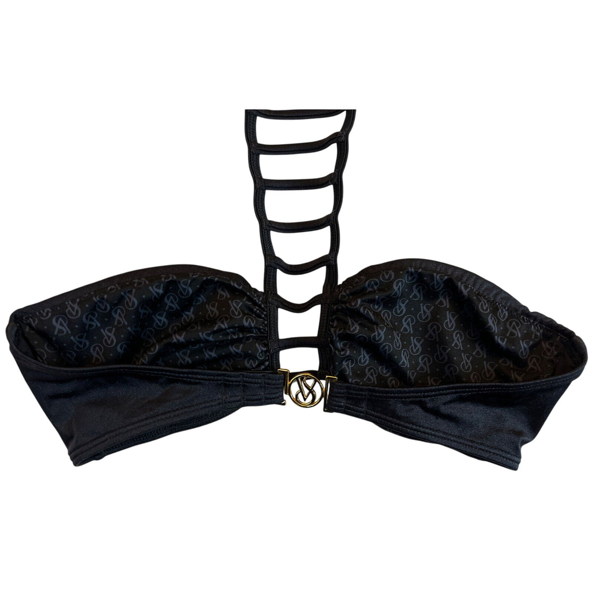 Victoria's Victoria Secret S Small Bikini - Black Gold Clasp - EUC