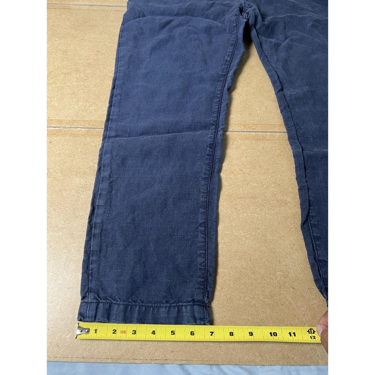 Joe's Jeans Pants Unisex 30 Blue Jogger Linen Slim Elastic Drawstring Pockets