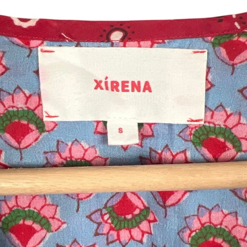 Xirena Size Small Women 100% cotton Bex Top Floral Print