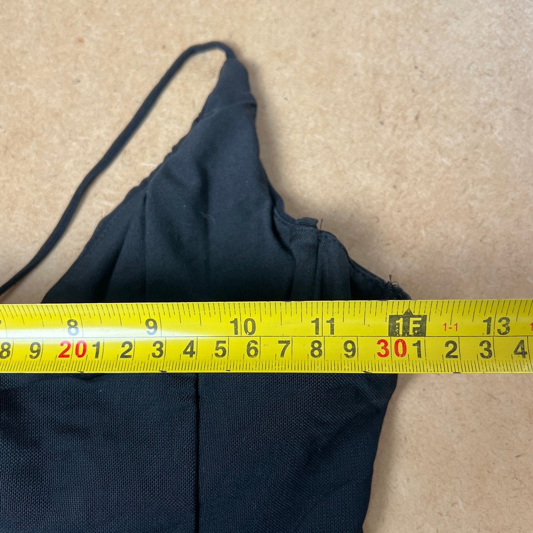 NWT Princess Polly Black Halter Body Suit Size 4
