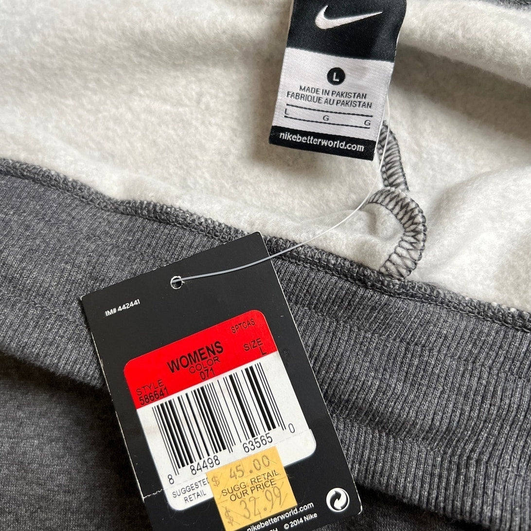 NWT Nike Black Women Gray Sweat Pants Size Large