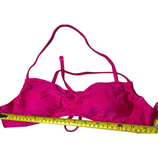 Xhilaration Pink Tie Crossback Bikini Top Women's Juniors Medium M NWT