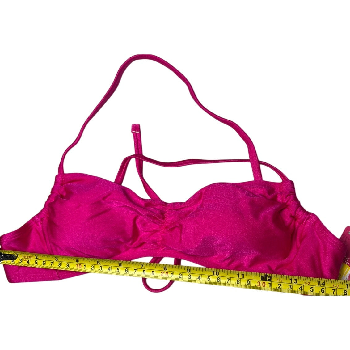 Xhilaration Pink Tie Crossback Bikini Top Women's Juniors Medium M NWT