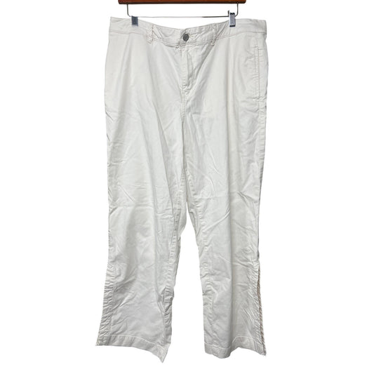 Soft Surrounding Size XL Wide Straight Leg Pants Plus Split Bottom