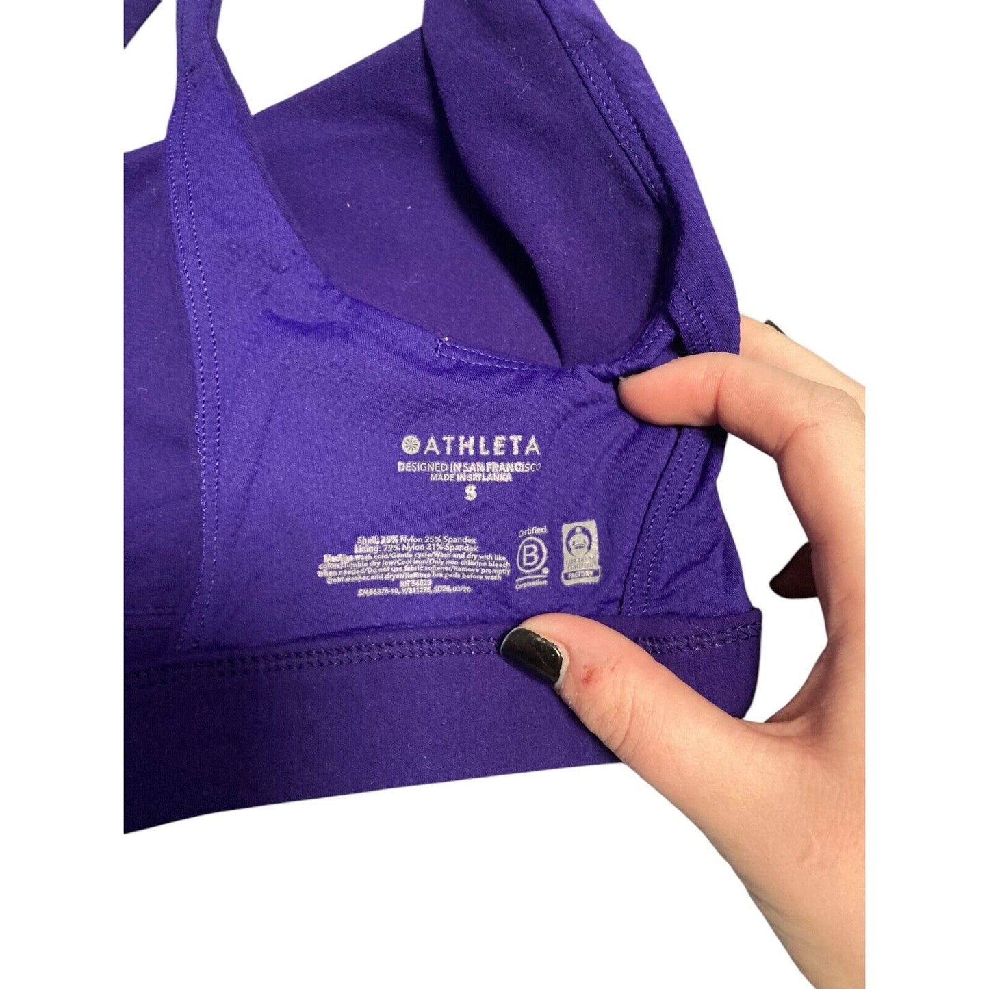 Athleta Compression Sports Bra size S