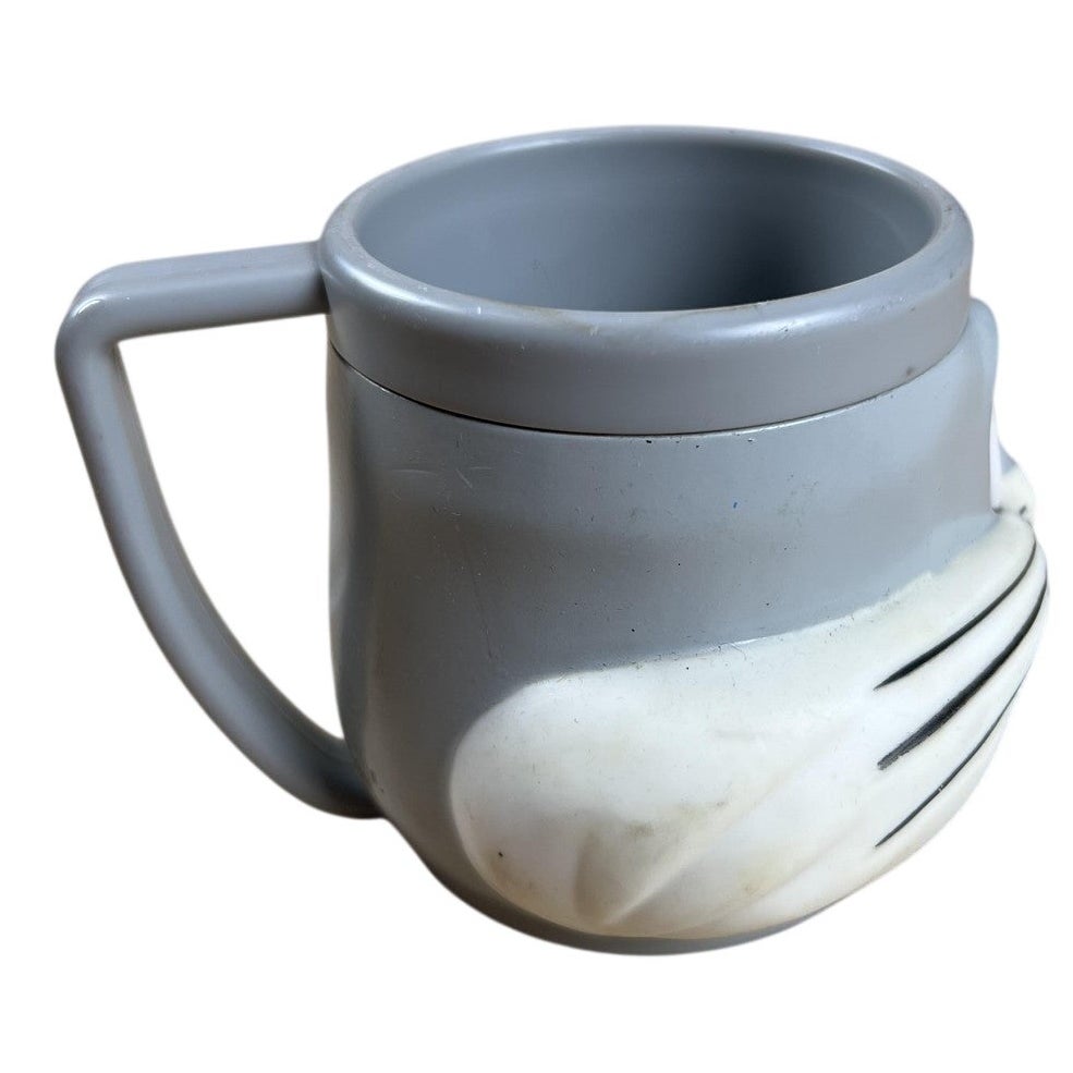 McDonald's Bugs Bunny Character Mug Gray 1992 Promotional Partners Made In China