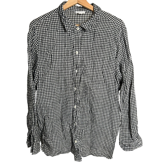 J. Jill Large Plaid Button Down Love Linen Gingham