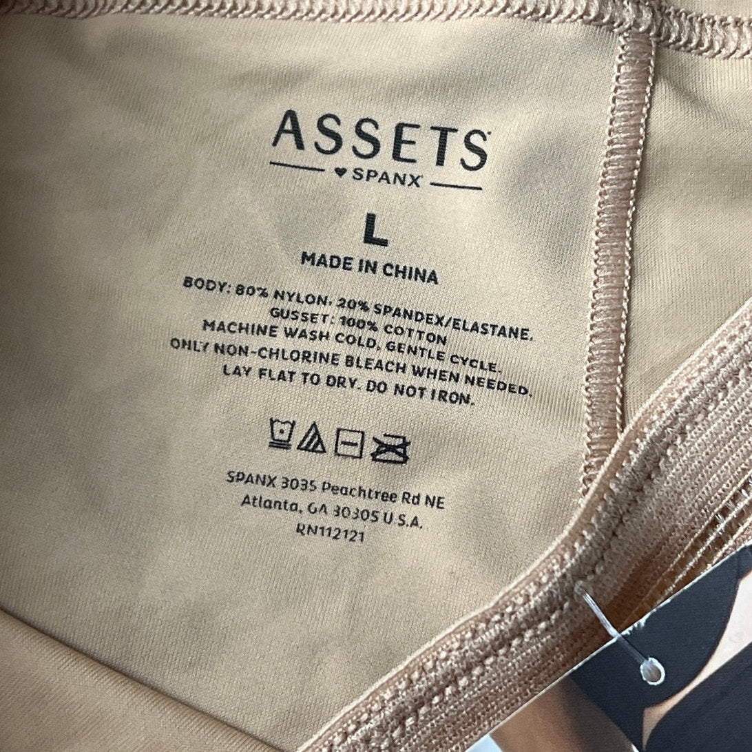 Spanx Assets NWT Size Large Nude  Shaping High Waisted Girl Shorts