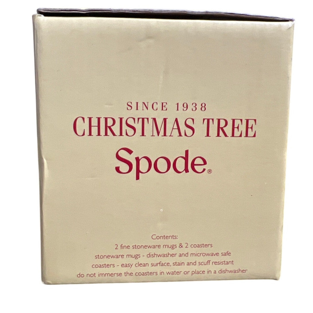 Spode Pimpernel A Christmas Tree Mug & Coaster Set NEW