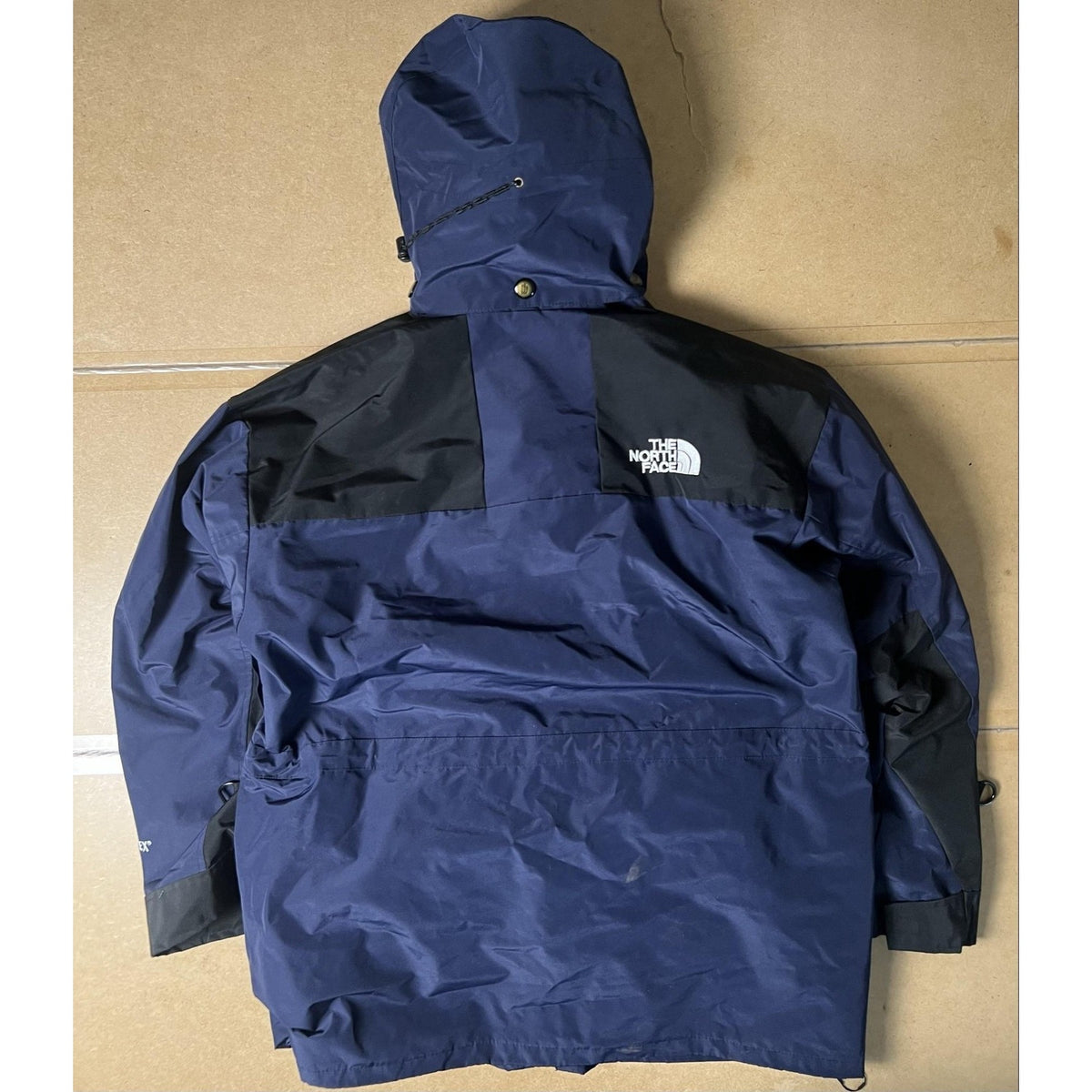 The North Face Jacket Mens L Blue Softshell Rain Coat GORE-TEX Hooded Waterproof