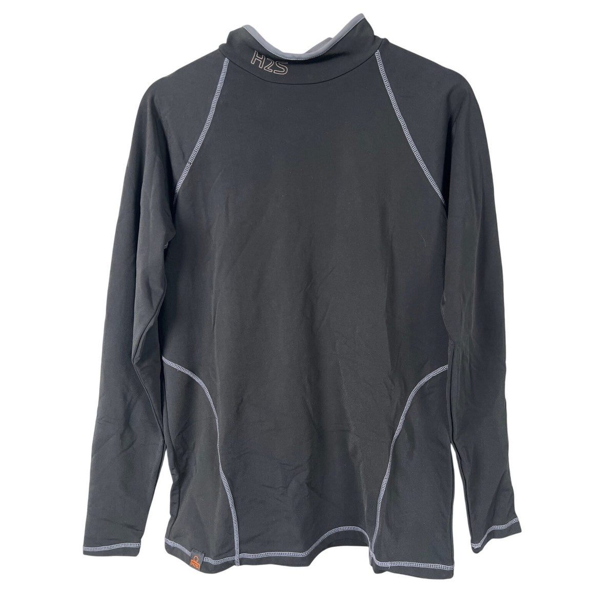 H2S Long Sleeve Compression Shirt Black Top Men’s Medium