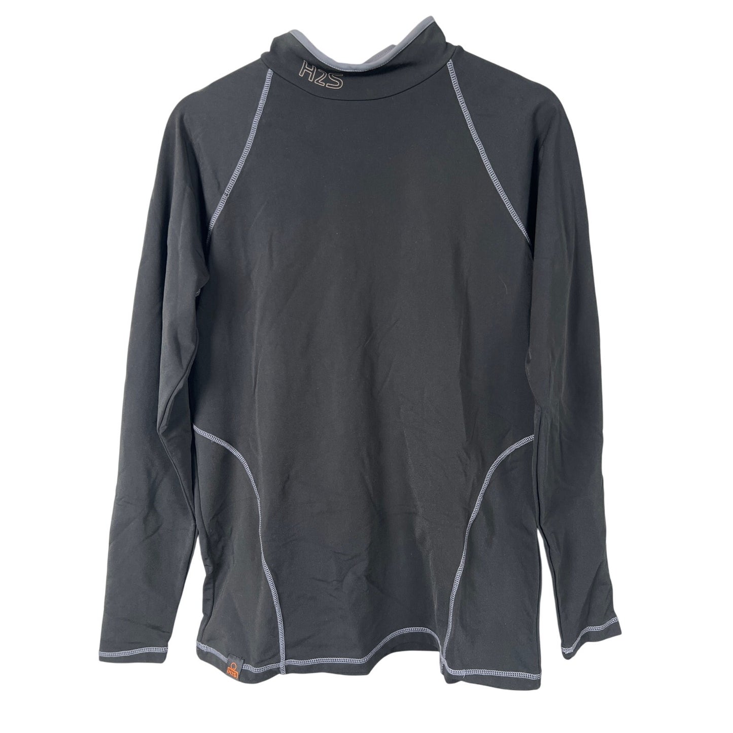 H2S Long Sleeve Compression Shirt Black Top Men’s Medium