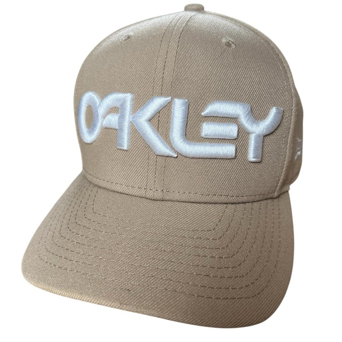 Oakley Hat Cap Snap Back Mens One Size Beige New Era 9FIFTY Original Fit Logo