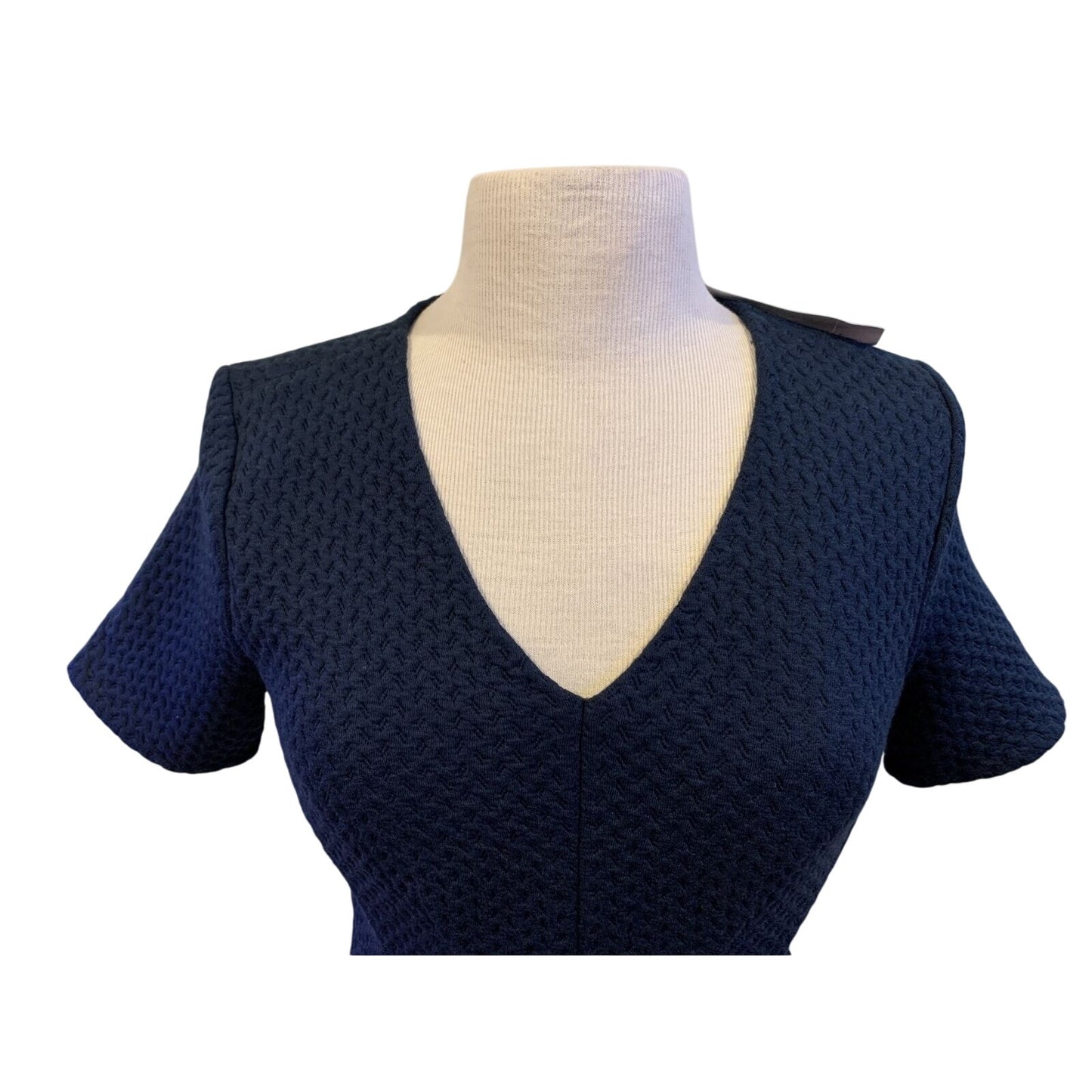 NWT Ann Taylor Blue short sleeve v-neck sweater shirt Size XS