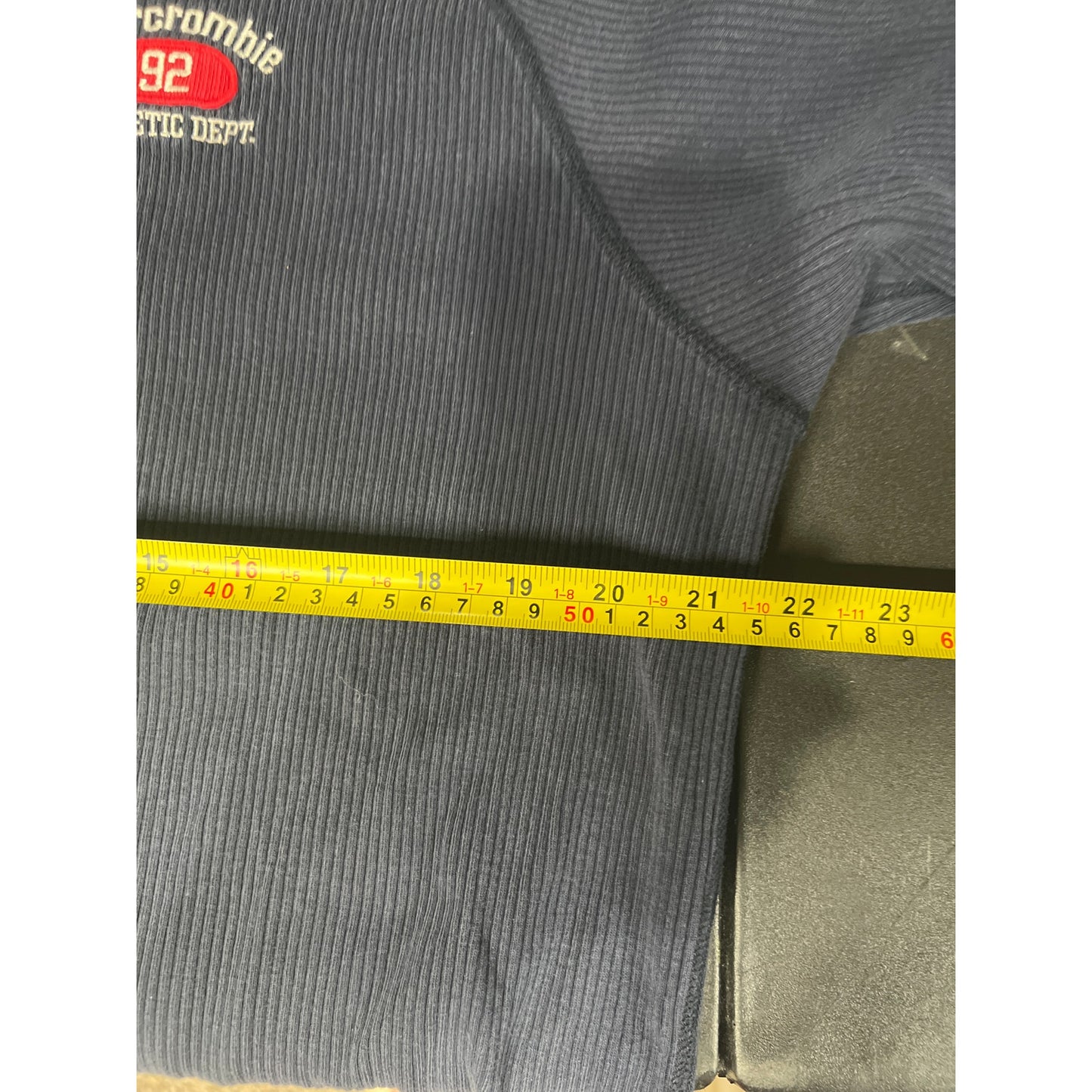 Abercrombie & Fitch Size XL Navy Thermal Long Sleeve 100% Cotton