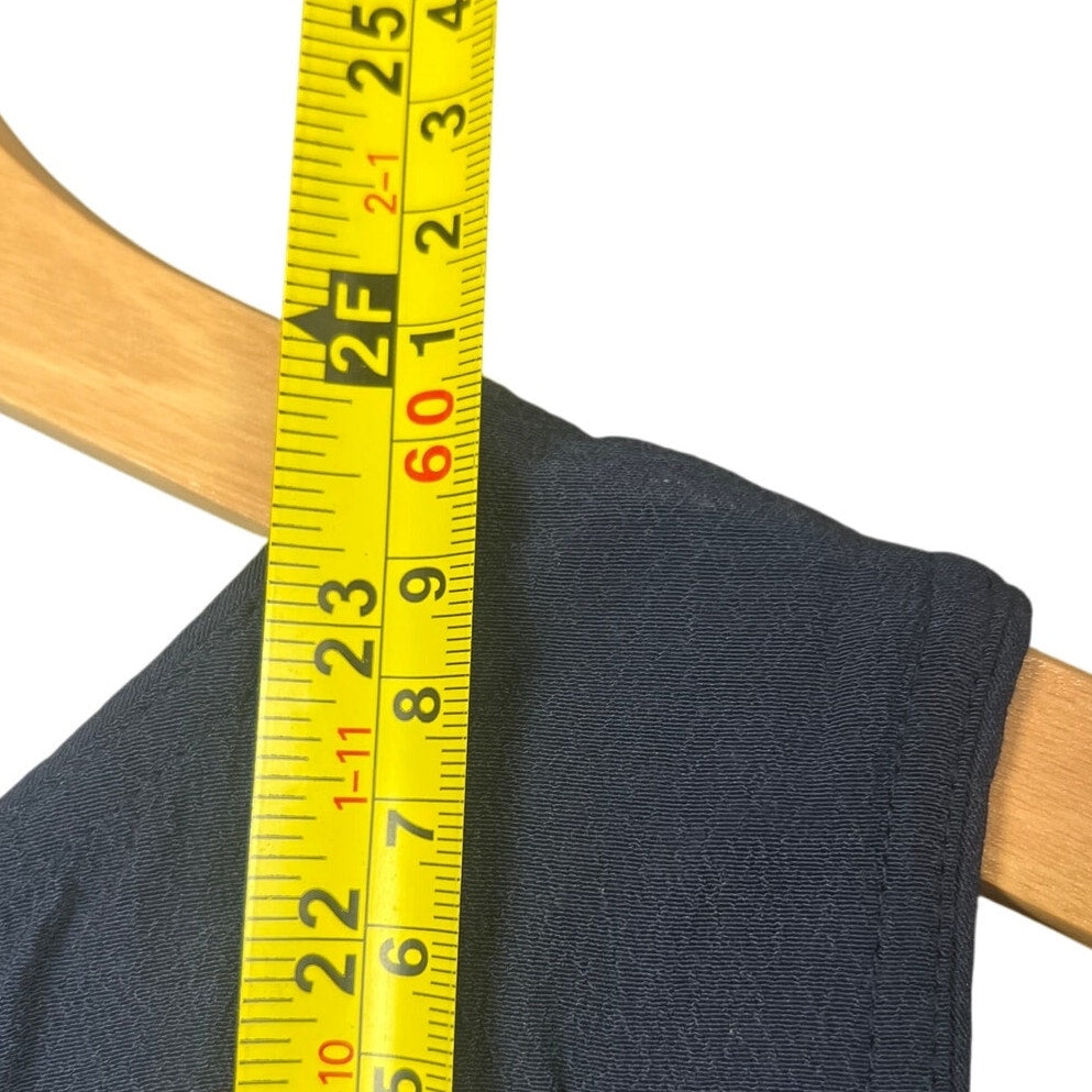 Boden Navy Blue Sleeveless Blouse Pleated Tank Top Women's Size 6