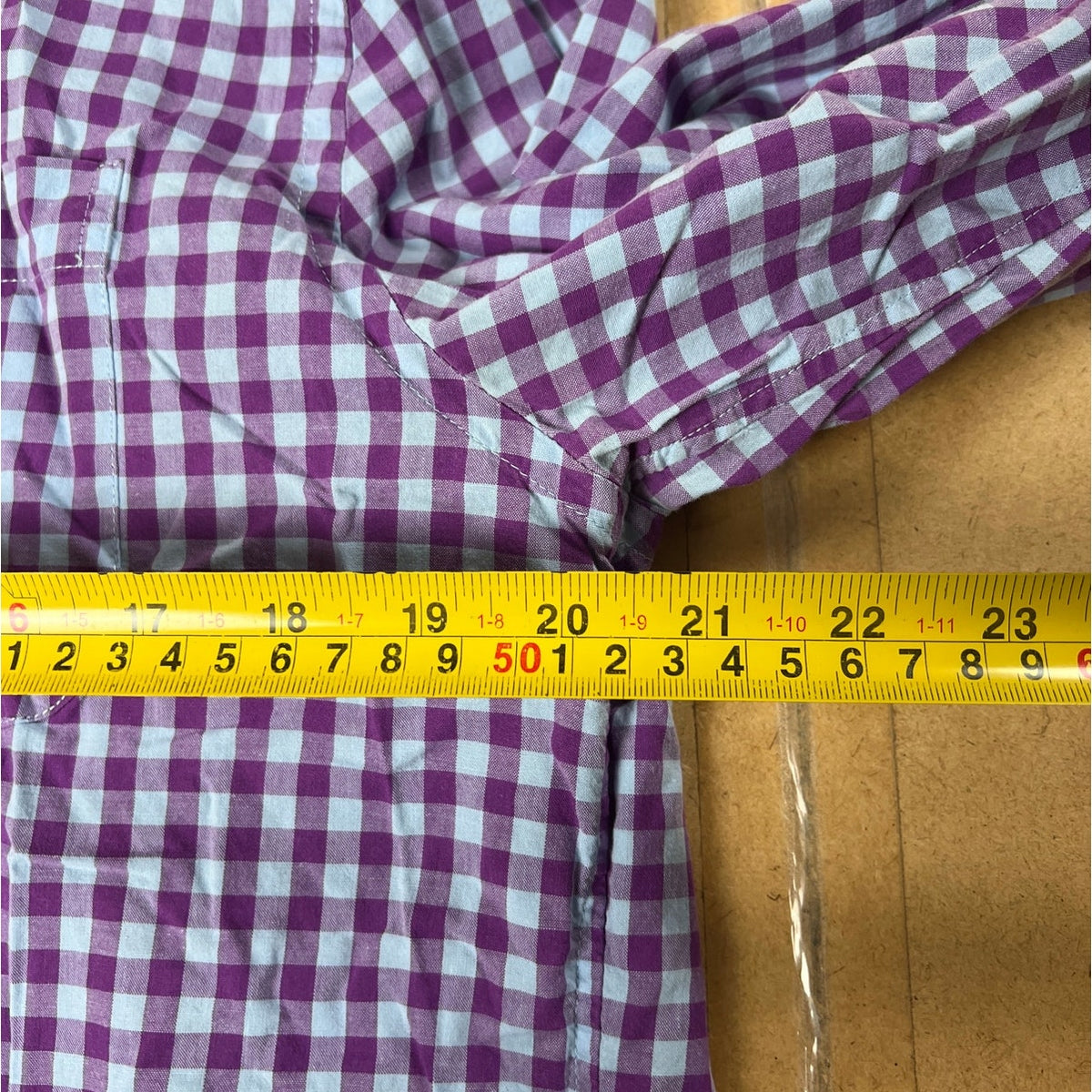 Vineyard Vines Purple/Blue Button Up Classic Fit Button-Up Long Sleeve Size L