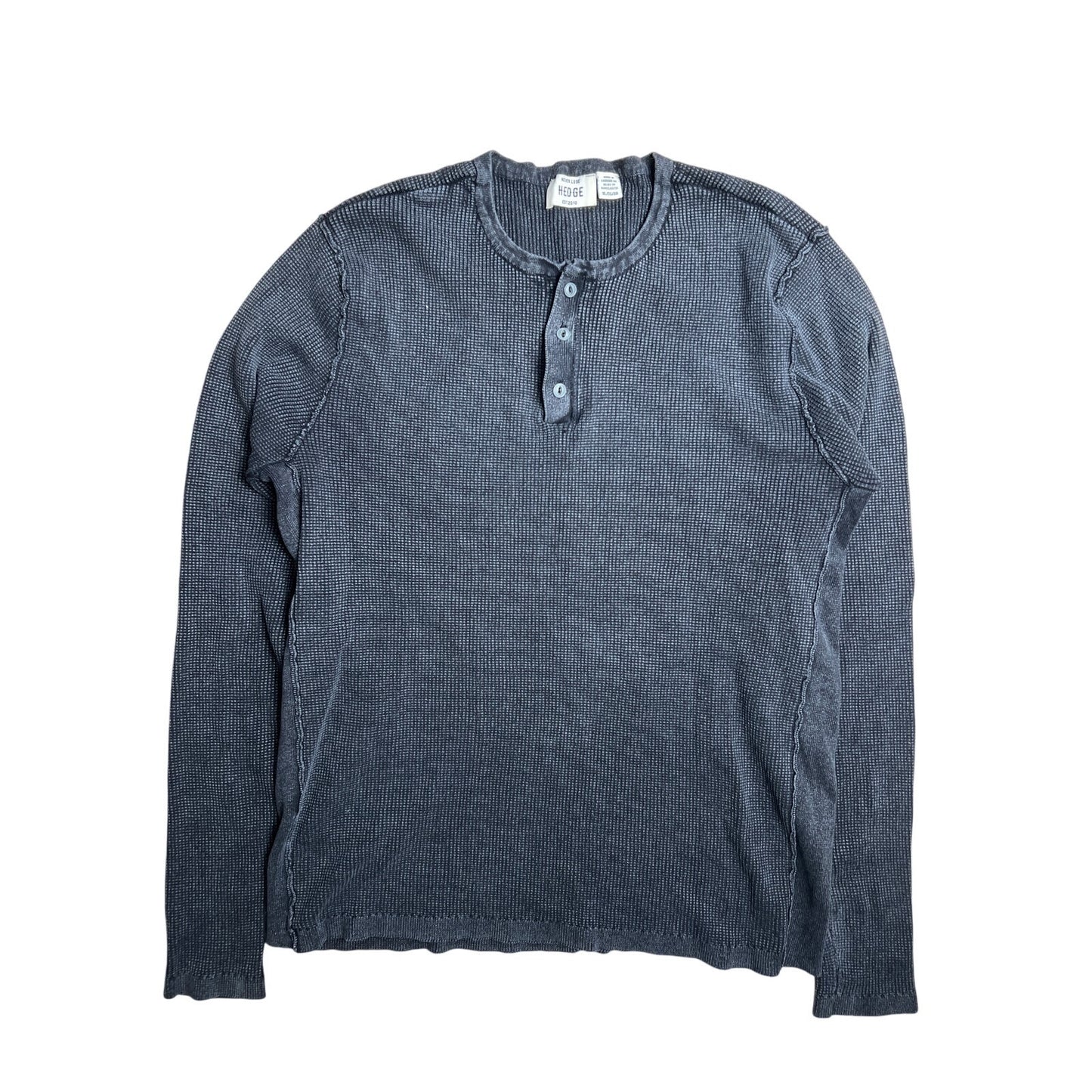 Never Lose Hedge Stonewashed Black Long Sleeve Men XL