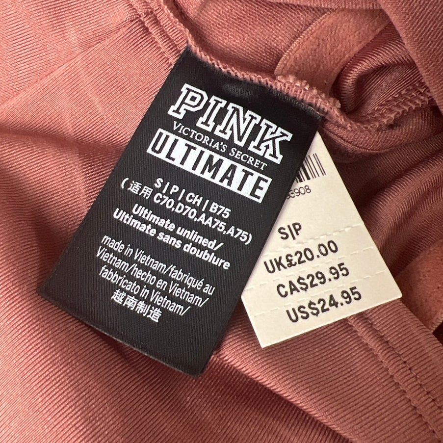 Pink Victoria Secret NWT Ultimate Small Ultimate Crop Top