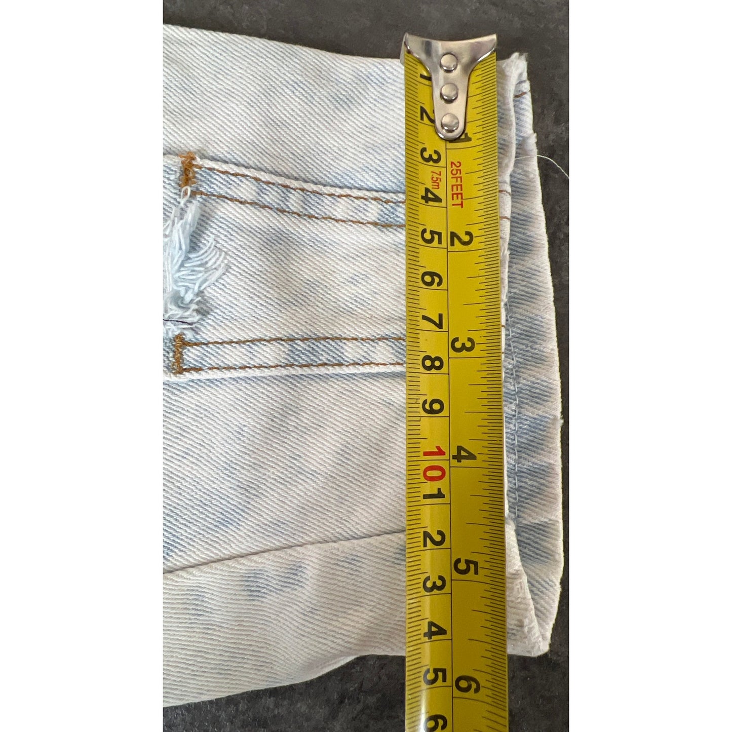 Vintage Jou Jou Light Acid Wash High Rise Hole Jeans Size 11/12