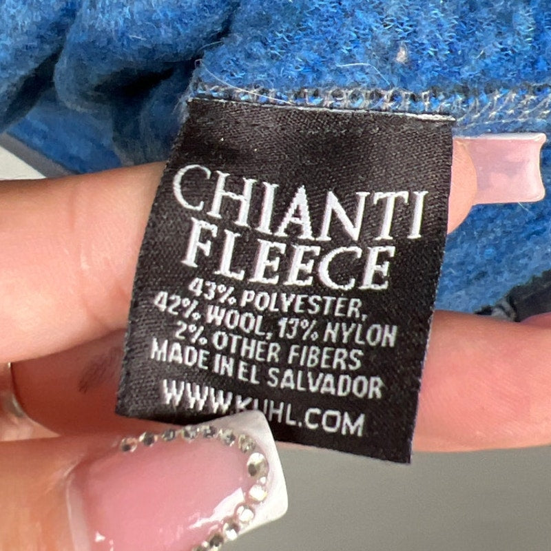 Kuhl Mens Sweater Sz Large Gray Chianti Fleece 1/4 Zip Outdoors Pullover