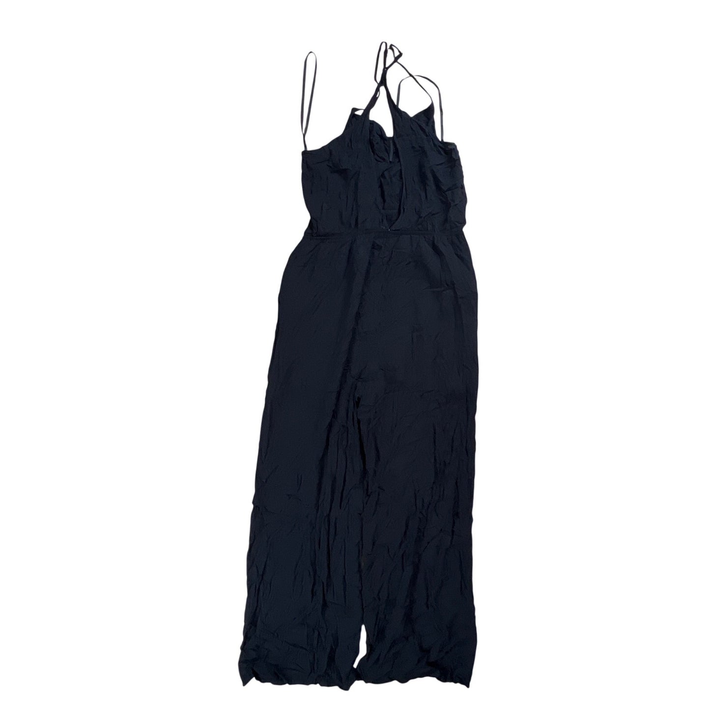 BCBGeneration Womens Black Sleeveless Adjustable Strap One-Piece Jumpsuit Size L