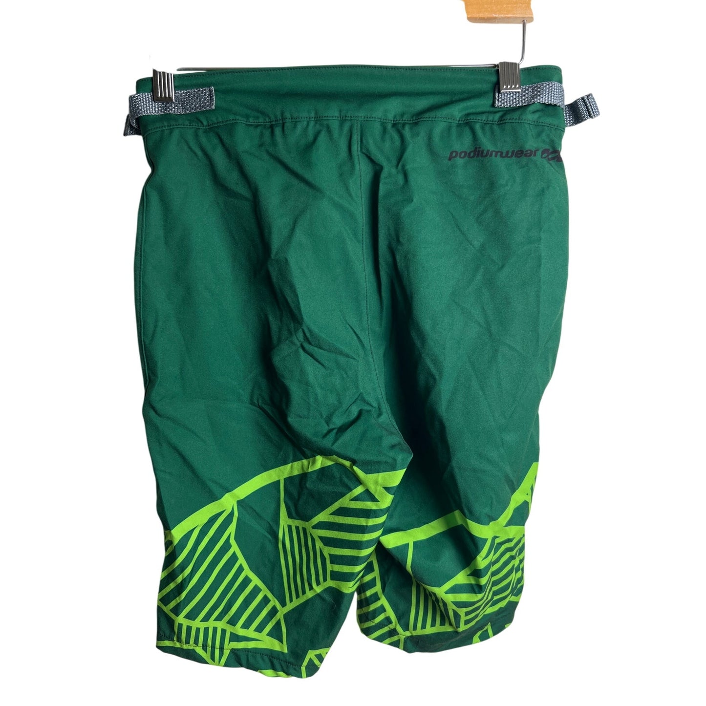 Podiumwear 000 Size XS Cycling Shorts Long Bermuda Mens Green