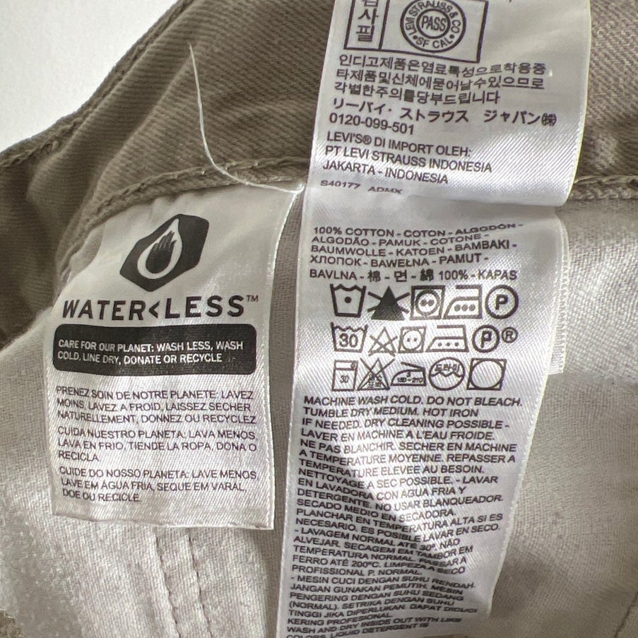 Levi's Straight Leg Tan 559 Men Size 34x32