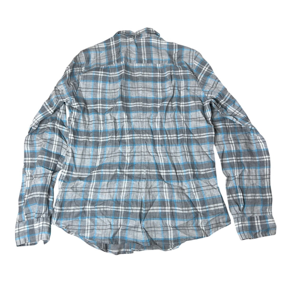 Frank & Eileen Blue Plaid Flannel Long Sleeve Button Up Women Size M