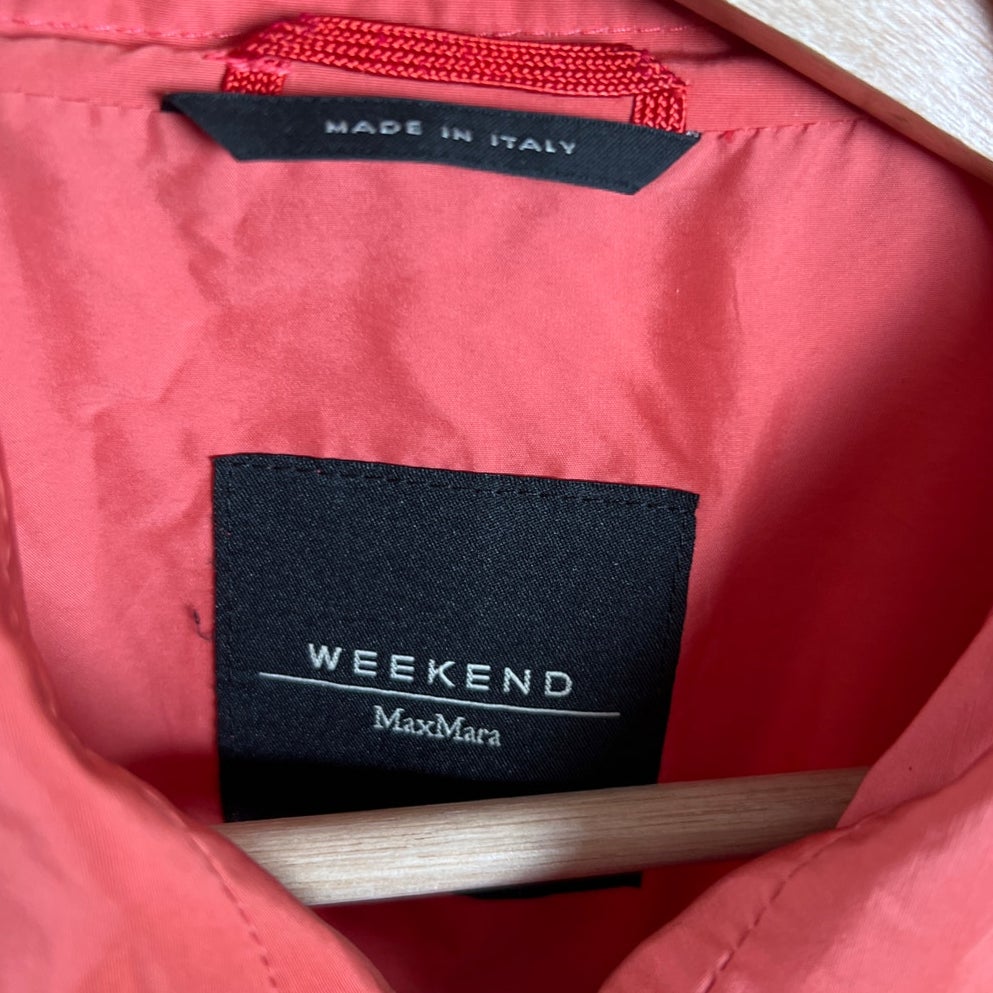 Weekend MaxMara Made In Italy Trench Coat Orange *Dimensions in Picture*