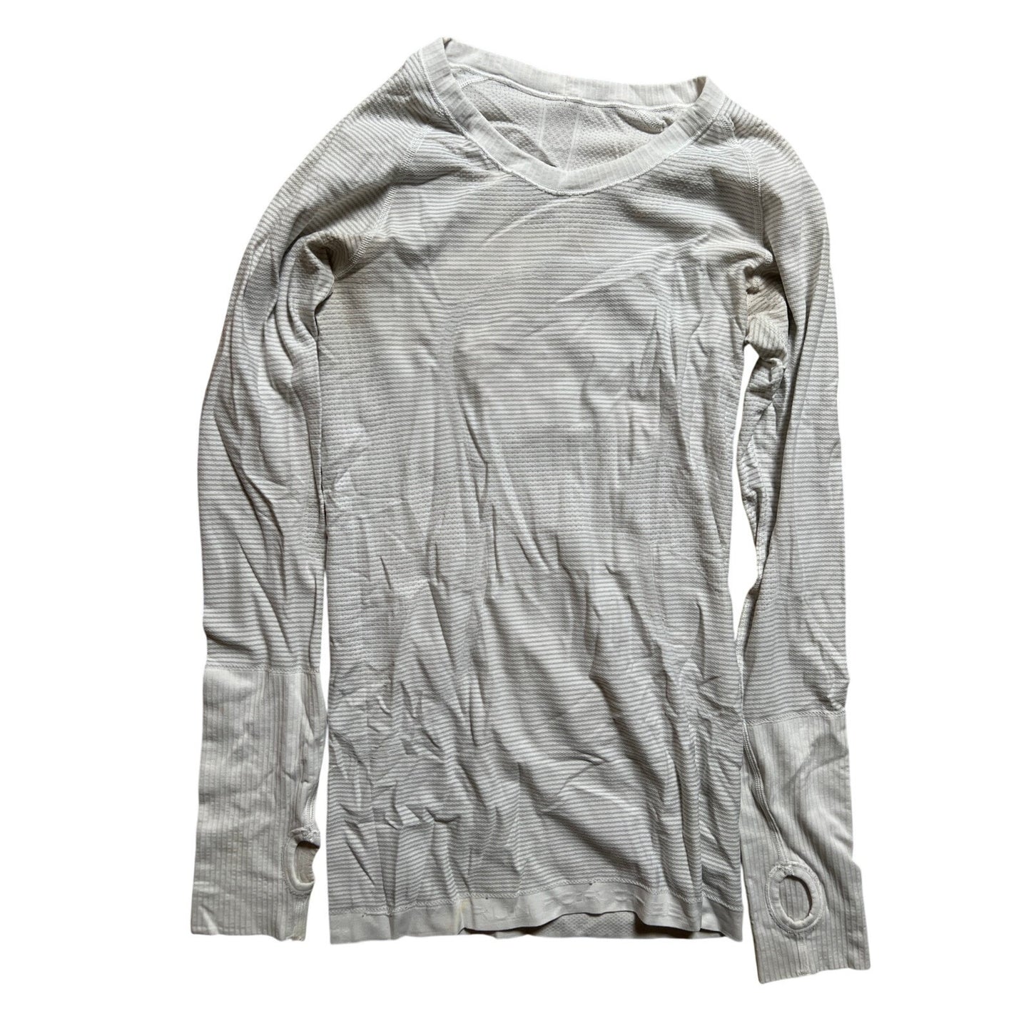 Lululemon Swiftly Tech Long Sleeve Heathered Slate Running Shirt XS