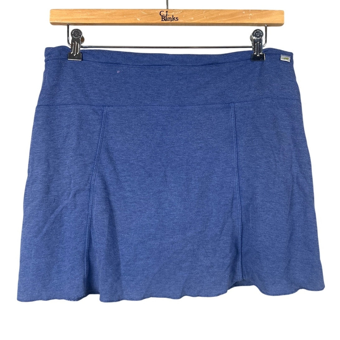 Horny Toad Blue Mini pleated Skirt Size Large