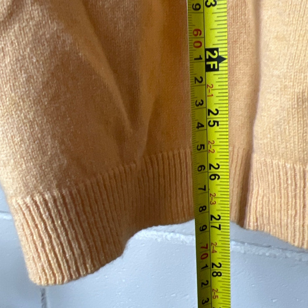 Land's End XL Orange Pullover Women's Sweater Long Sleeve