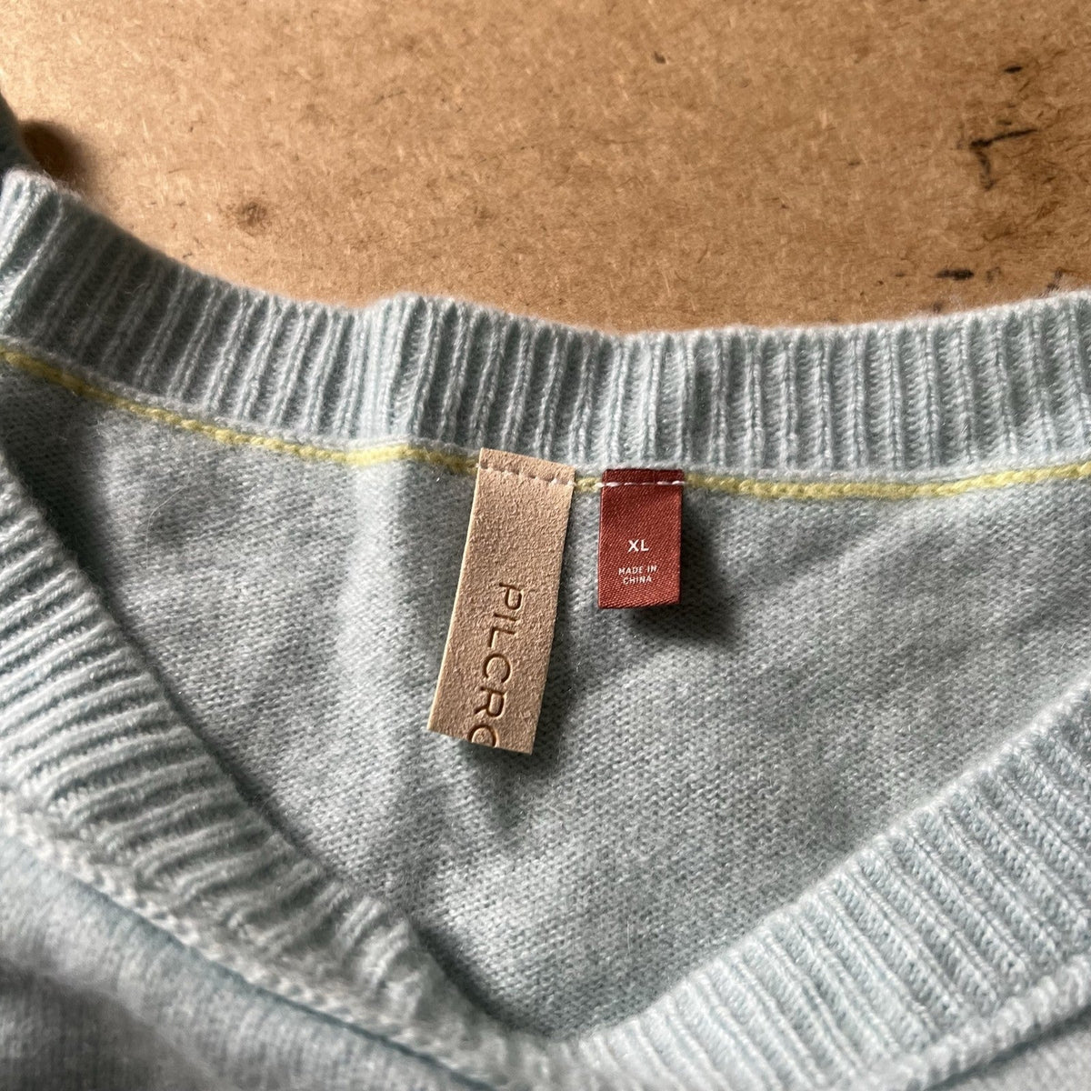 Pilcro Sweater Womens XL Green Pullover Lightweight Raglan Ribbed-Cuffs