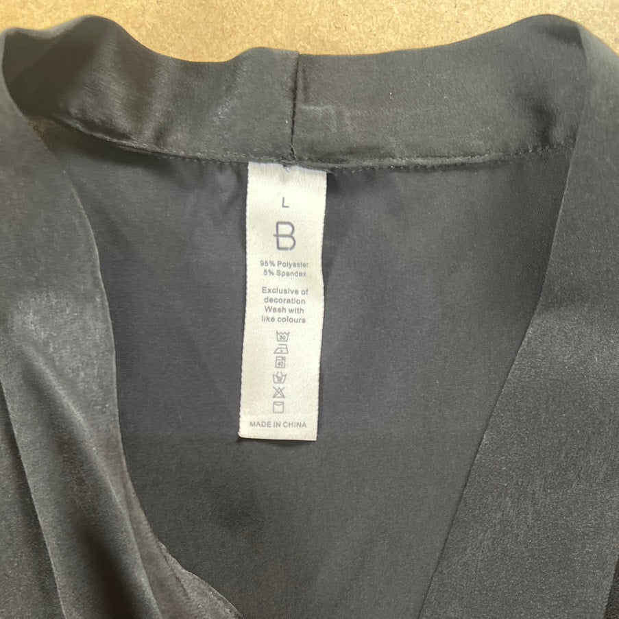 Blooming Jelly Women's Black Vest Women's Top Button Large